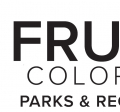 a gear with an f in the middle with the words Fruita Colorado Parks and Recreation to the right of the gear