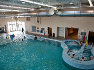 The pool and hot tub in the Fruita Community Center.