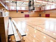 The basketball court in the Fruita Community Center.