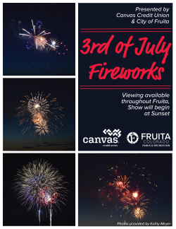 3rd of July Fireworks in Fruita Colorado